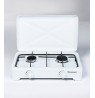 Ravanson K-02T hob White Countertop Gas 2 zone(s)