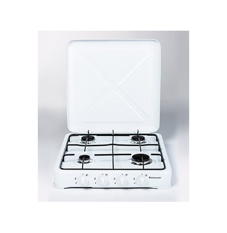 Ravanson K-04T hob Black, White Countertop Gas 4 zone(s)