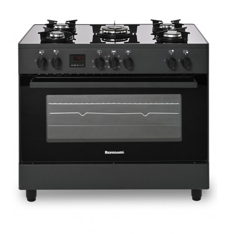 Ravanson KWGE-K90 black gas/electric cooker