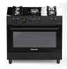 Ravanson KWGE-K90 black gas/electric cooker