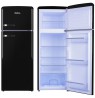 Fridge Amica RETRO KGC15634S (550 mm x 1440mm x 615 mm, 164 l, Class A++, black color)