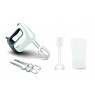 TEFAL | Hand mixer | HT461138 Prep'Mix+ | Hand Mixer | 500 W | Number of speeds 5 | Turbo mode | White/Grey