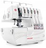 Overlock Singer 14T968 sewing machine, electric current, white