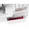 Overlock Singer 14T968 sewing machine, electric current, white