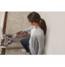 Black and Decker BHFEV182C-QW stick vacuum/electric broom 2-in-1 stick vacuum Battery Dry Bagless Orange, Titanium 2 Ah