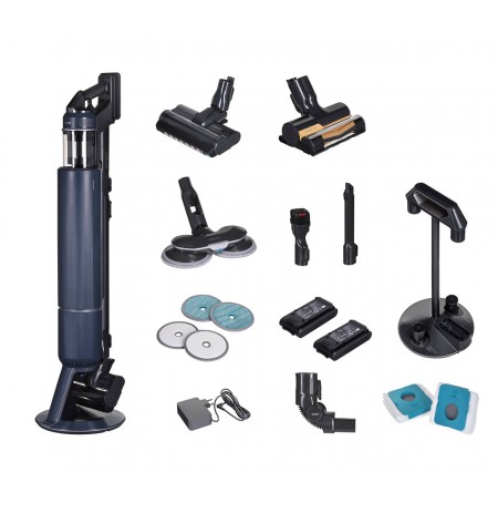 Samsung VS20B95973B handheld vacuum Black, Blue, Chrome Dust bag
