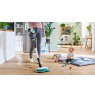 Cordless 2-in-1 hoover, vacuuming and mopping Unlimited 7 ProHygienic Aqua White