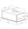 Cooker hood under-cabinet TEKA GFG2 GLASS WHITE (334 m3/h, white color)