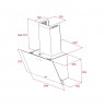 SLANTED WALL COOKER HOOD DVN 64030 WHT