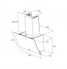 SLANTED WALL COOKER HOOD DVN 74030 WHT