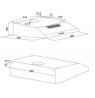 Cooker hood under-cabinet AKPO WK-7 P 3050 SZARY (159,8 m3/h, 500mm, gray color)