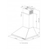 MAAN Vela 2 60 Wall mounted cooker hoods Black