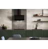 Vertical Eco Duo Glass Wall-mounted chimney hood Black