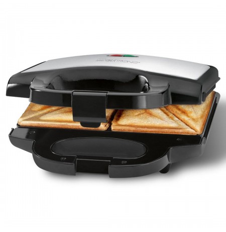 Clatronic ST 3778 sandwich maker 750 W Black,Stainless steel