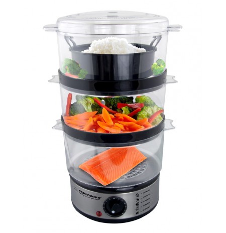 Food steamer     Esperanza STEAM VOLCANO EKG009 (7 liters, transparent color)