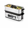WMF KITCHENminis 0415090011 steam cooker 2 basket(s) Countertop 900 W Black, Stainless steel