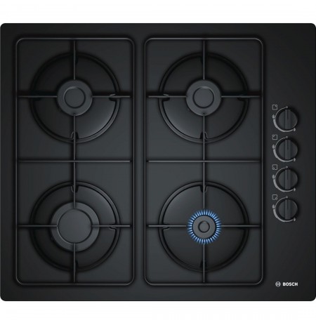 Gas cooktop BOSCH  POP 6B6B80 (4 fields, black color)