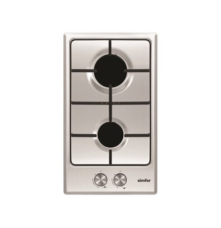 Simfer Hob H3.200.VGRIM Gas Number of burners/cooking zones 2 Rotary knobs Stainless steel