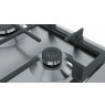 Plate gas BOSCH PGH6B5B90 (4 fields, steel color)