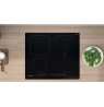 INDESIT | Hob | IB 65B60 NE | Induction | Number of burners/cooking zones 4 | Touch | Timer | Black
