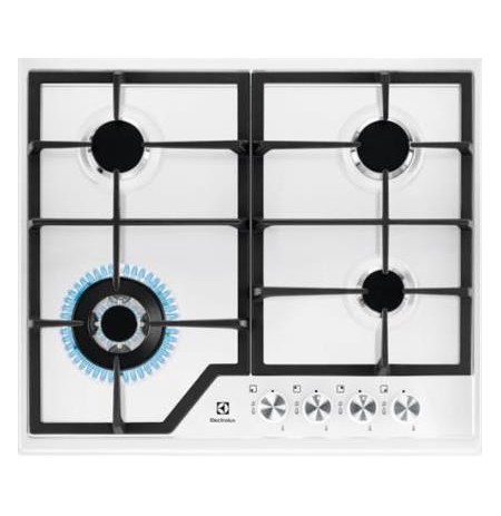 Gas cooktop Electrolux  EGS6436WW (4 fields, white color)