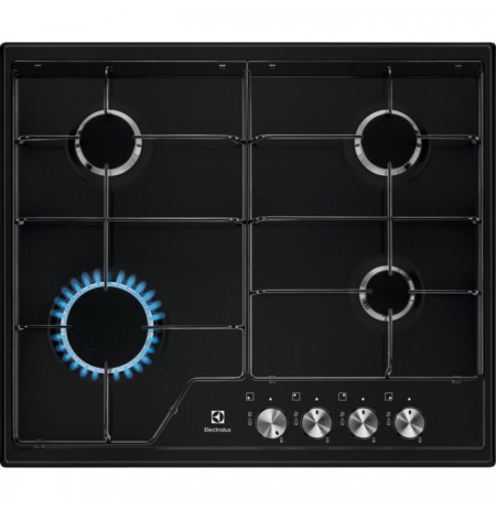 Plate gas Electrolux EGS6424K (4 fields, black color)