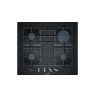 Gas cooktop BOSCH  PPP6A6B90 (4 fields, black color)