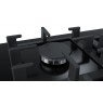 Gas cooktop BOSCH  PPP6A6B90 (4 fields, black color)