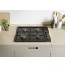 Candy CHW6LBB Black Built-in 60 cm Gas 4 zone(s)