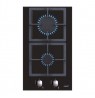 CATA Hob SCI 3002 BK Gas on glass Number of burners/cooking zones 2 Rotary knobs Black