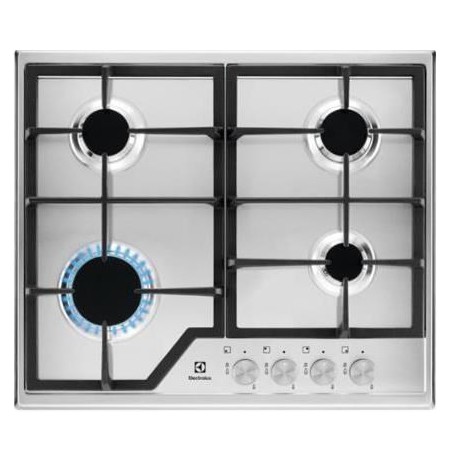 Gas cooktop Electrolux  EGS6426SX (4 fields, silver color)