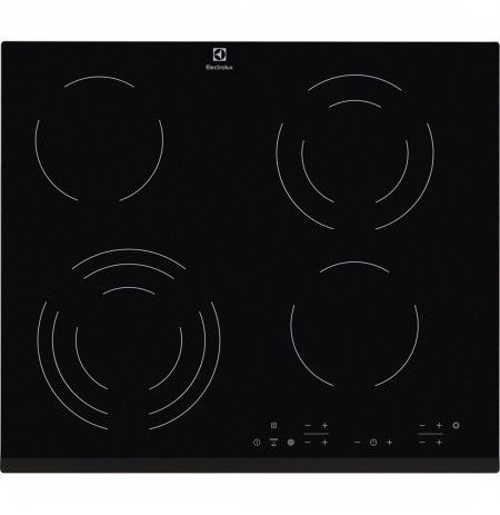 Ceramic cooktop, Electric cooktop Electrolux  EHF 6343FOK (4 fields, Black)