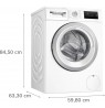 Bosch WAN2813APL Series 4 Front-loading washing machine 8 kg 1400 rpm White