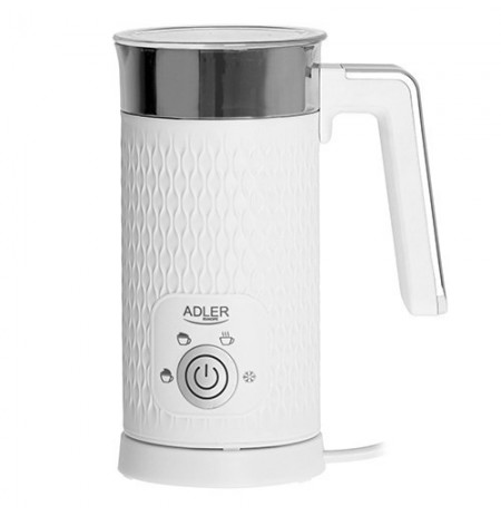Adler AD 4494 milk frother/warmer Automatic Metallic, White