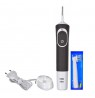 Brush for teeth Braun CrossAction Vitality 100 (electric, black color)