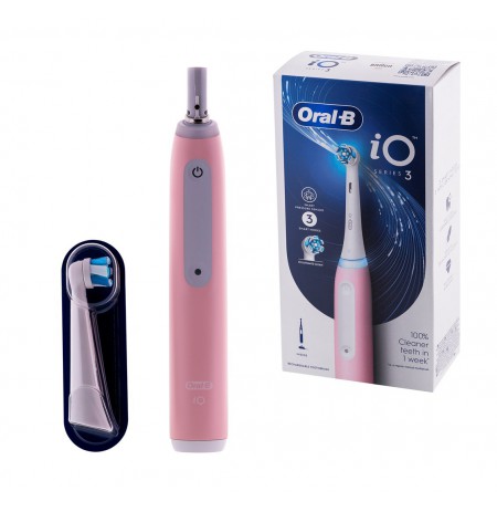 Oral-B Electric Toothbrush iO3 Series Rechargeable For adults Number of brush heads included 1 Blush Pink Number of teeth brushi