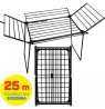 PROMIS MILANO laundry dryer, foldable, additional 4 wings, black