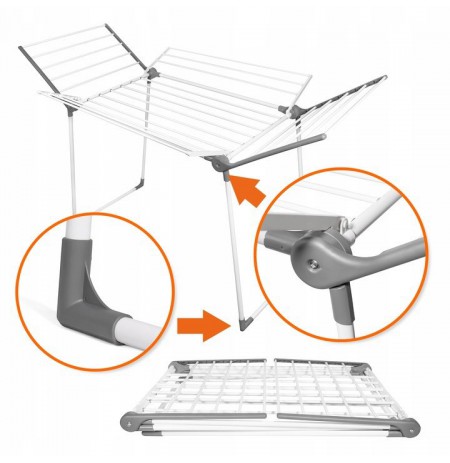 PROMIS MILANO clothes dryer, extendable, additional 4 wings
