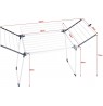 PROMIS MILANO clothes dryer, extendable, additional 4 wings