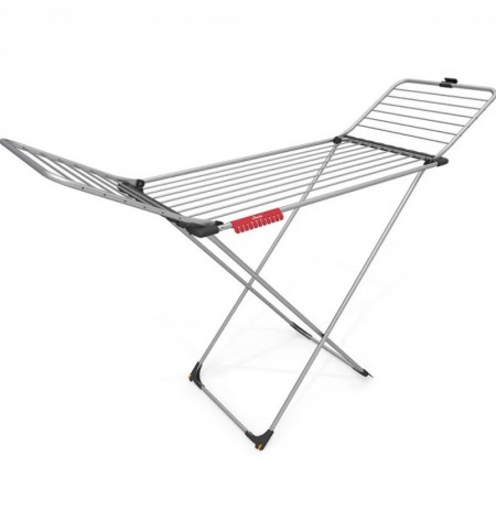 Vileda 157336 laundry drying rack/line Floor-standing rack Black, Stainless steel