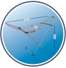 Vileda 157336 laundry drying rack/line Floor-standing rack Black, Stainless steel