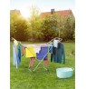 Vileda 157336 laundry drying rack/line Floor-standing rack Black, Stainless steel