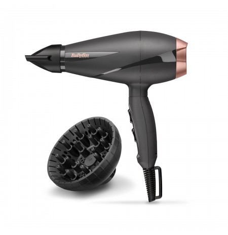 BaByliss 6709DE hair dryer Black, Pink gold 2100 W