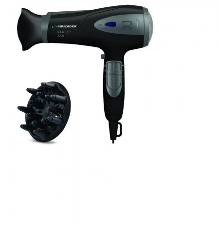 Dryer for hair Esperanza Ionic Viven EBH005K (2200W, black color)