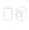 Candy Smart Pro CSOE H8A2TE-S tumble dryer Freestanding Front-load 8 kg A++ White