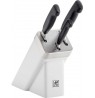 Set of 3 knives in a Zwilling Four Star self-sharpening block
