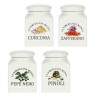 Set of 4 Conserva Spice Containers - White, 175 ml
