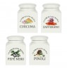 Set of 4 Conserva Spice Containers - White, 175 ml