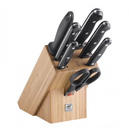 Set of 5 knives in block Zwilling Twin Chef