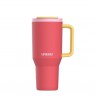 Thermal mug with telescopic straw Kambukka Rio Tumbler 950ml Pink Papaya